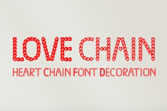 Adding a Personal Touch with the Love Chain Typeface