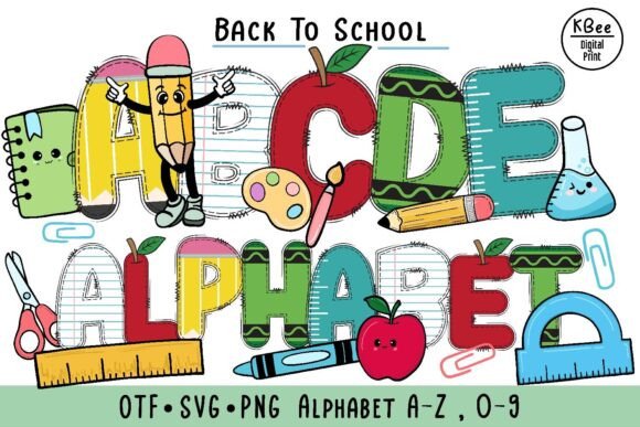 Back to School Doodle: A Playful Font for Creative Projects