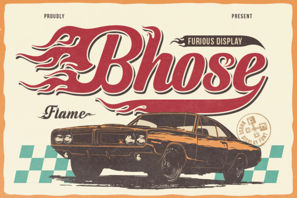 Bhose: Igniting Design with a Flame-Styled Typeface