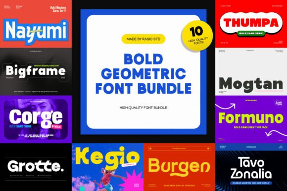 Bold Geometric Bundle: Type That Demands Attention