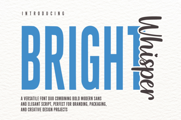 Bright Whisper Duo: Where Bold Modern Meets Handwritten Soul