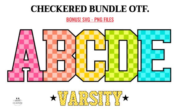 Checkered Back to School: A Font That Brings Playful Nostalgia to Your Designs