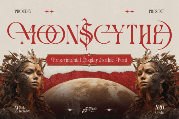 Moonscythe: The Gothic Font That Marries Moon and Blade