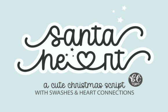 Santaheart: A Handwritten Font for Modern Holiday Projects
