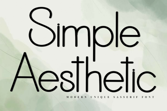 Simple Aesthetic: A Font with Quiet Confidence