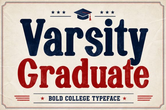 Varsity Graduate: The Bold College Display Font